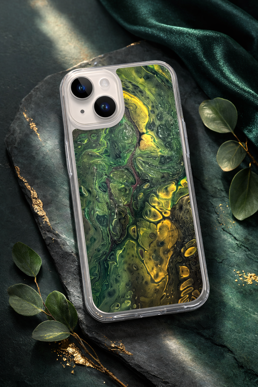 Emerald Undertow - MagSafe® clear case for iPhone® | APDMDesigns