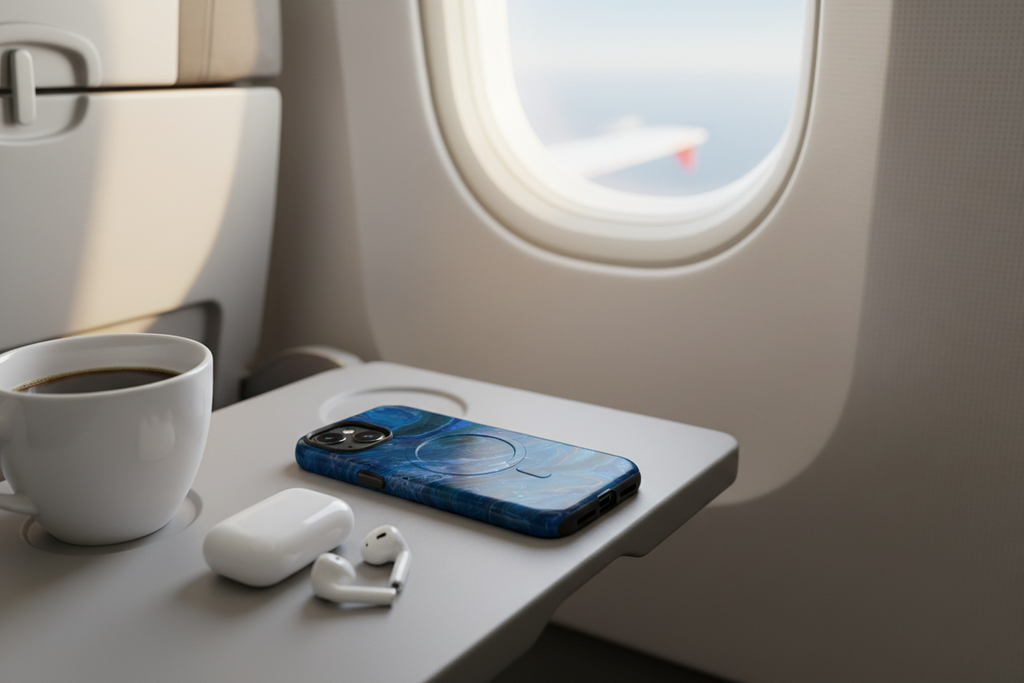 Blue Current Abstract Ocean-Inspired MagSafe® tough case for iPhone®