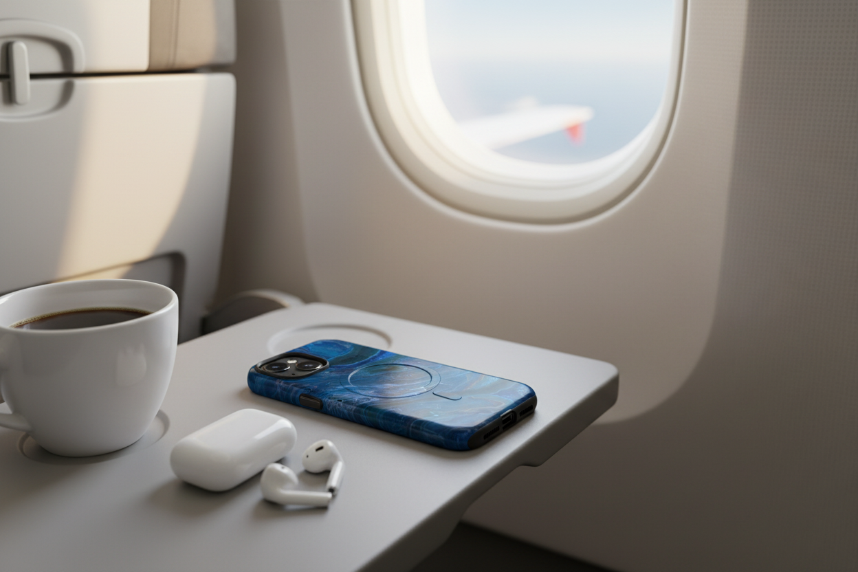 Blue Current Abstract Ocean-Inspired MagSafe® tough case for iPhone®