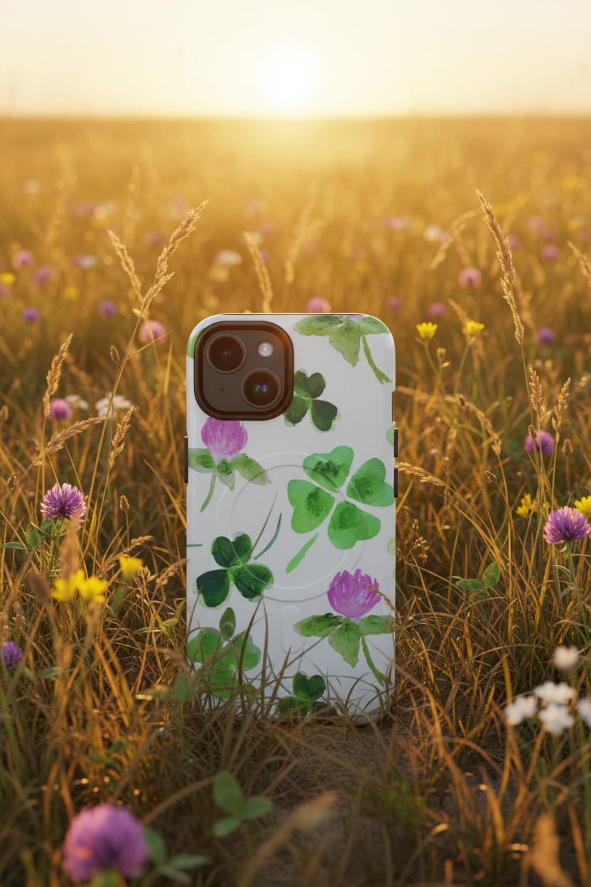 Clover Bloom - Golden Hour Field